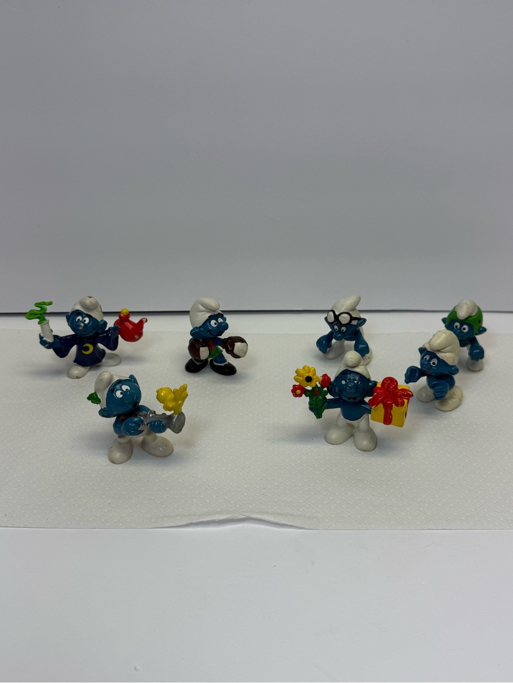 Set of 7 Vintage 1979/1980 Smurfs
